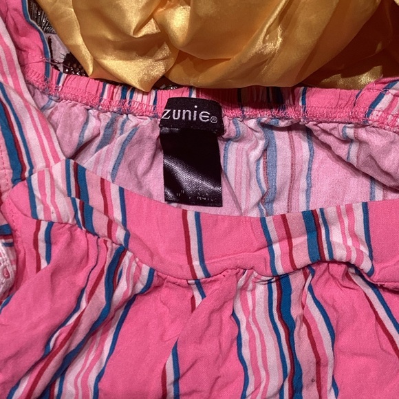 Zunie Pink Striped Kids Formal Dress - Picture 2 of 2